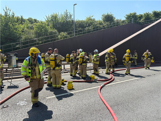 firefighters conwy tunnel
